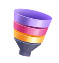 Marketing Funnel 3D image