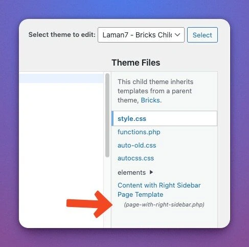 Assign Bricks Template - assign bricks template to page naming the file 5 Assign Bricks Template - assign bricks template to page naming the file