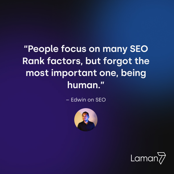 SEO for Website - Be human