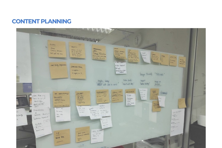 web design process - Content Planning