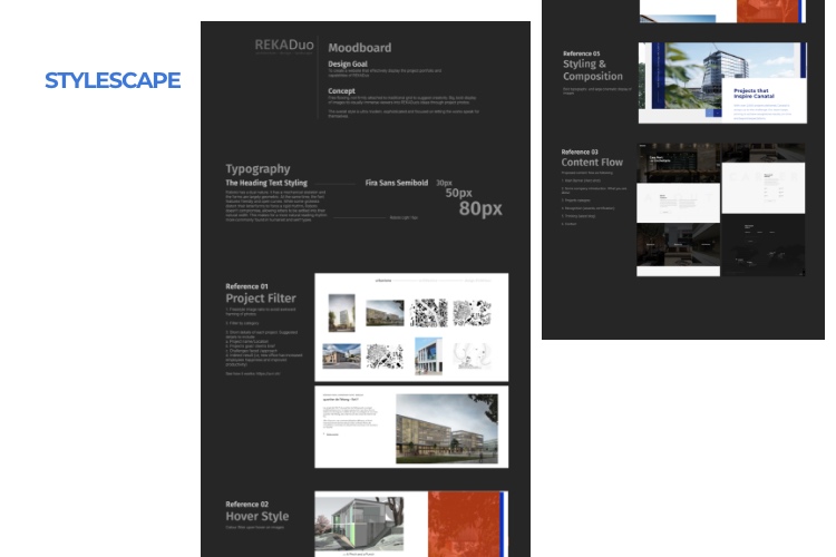 web design process - Style Scape