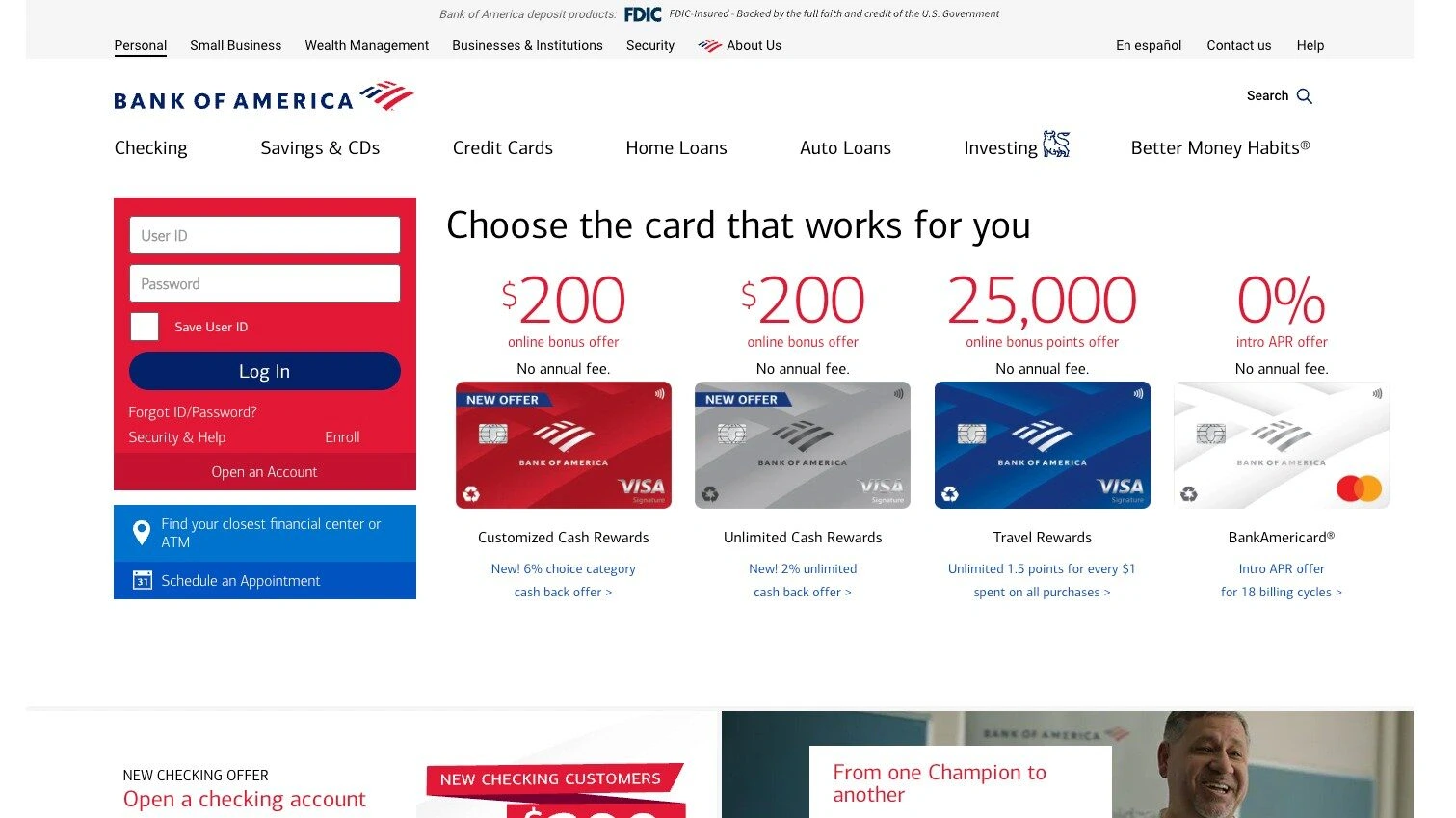 website revamp - website revamp bank of america 2 6 website revamp - website revamp bank of america 2